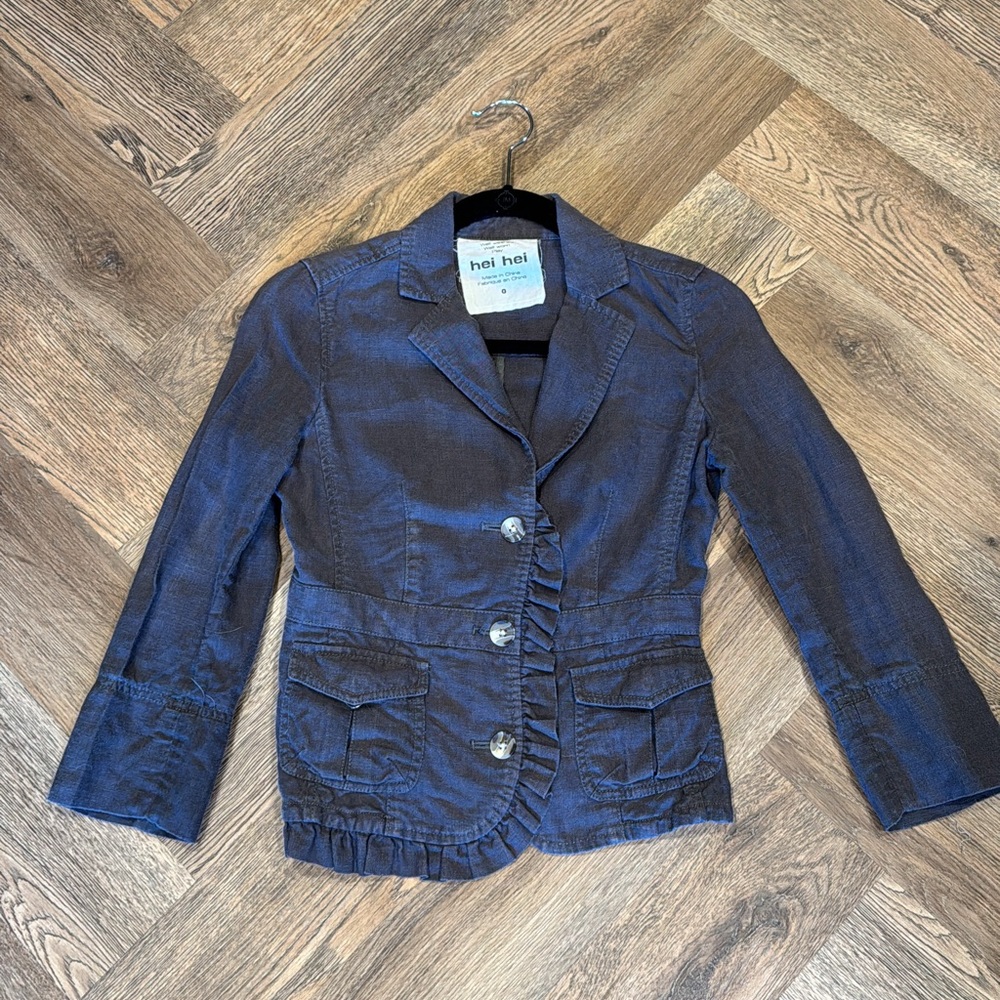 Hei Hei ruffle blazer